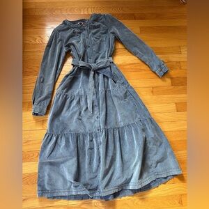 Anthropologie Pilcro corduroy long sleeve dress